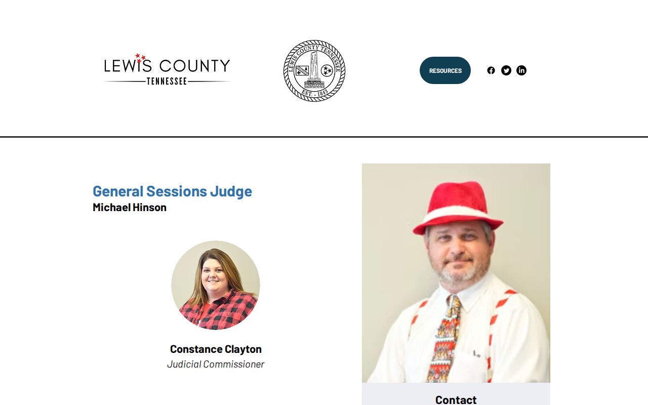 Lewis County bench warrant contact route through General Sessions and Juvenile Court
